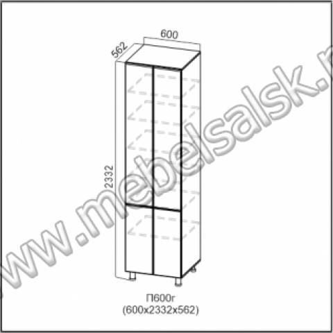 П600г 2332 Пенал Кухня Венеция